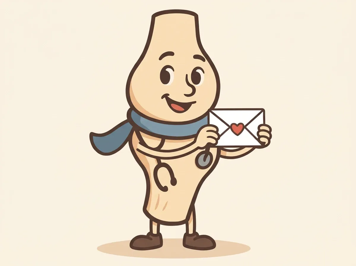 Artie holding out an envelope sealed with a heart